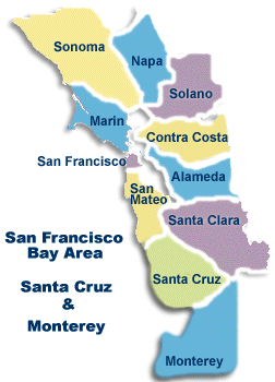 counties map with areas in which we serve