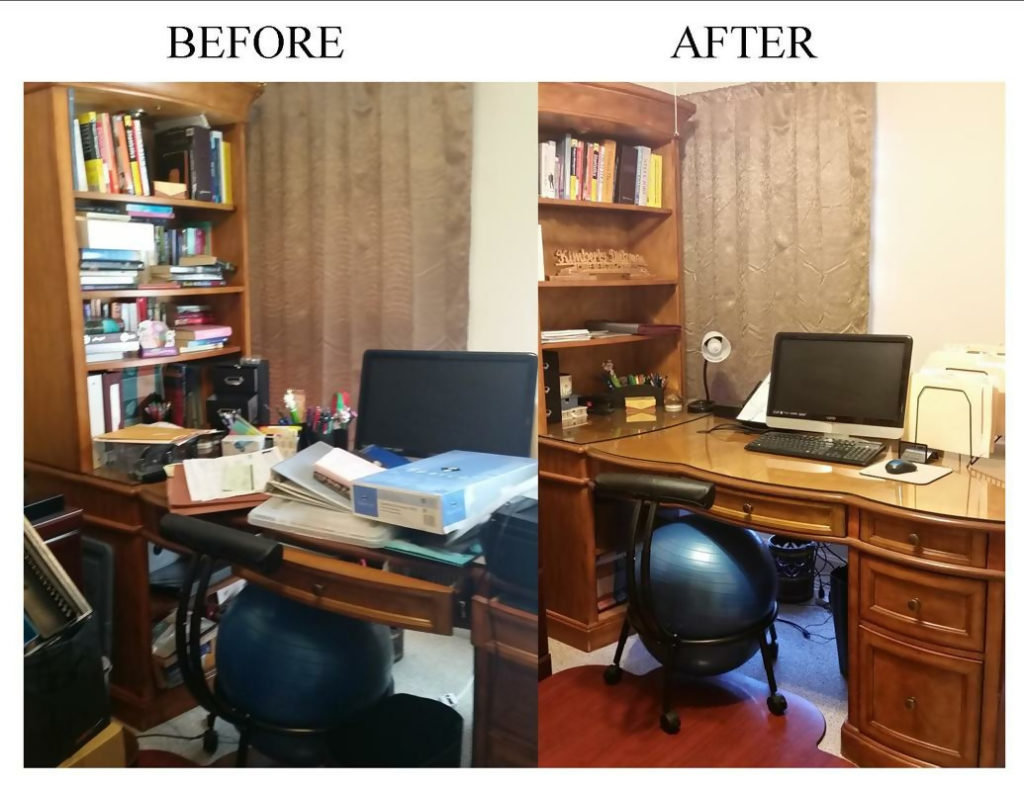 professional organizers work before and after